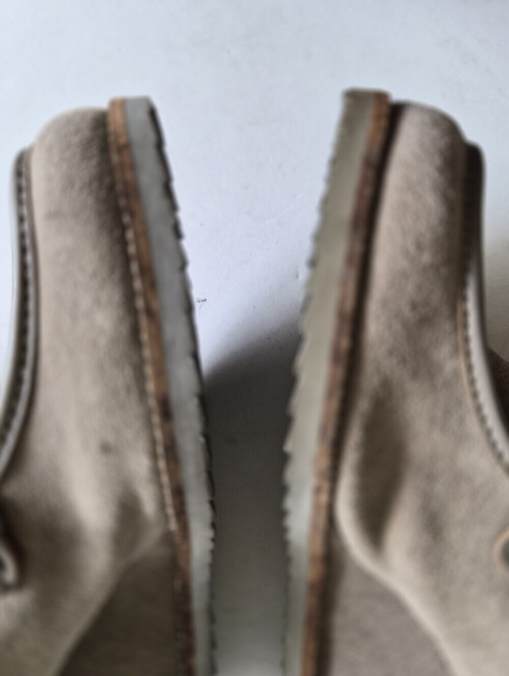 Charles David Taupe Gray Suede Lace Up Sherpa Boots Size 9.5 Boho Luxe - Picture 11 of 13